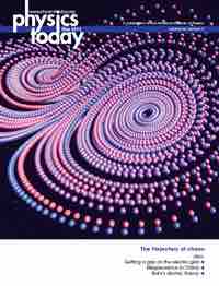 Physics Today Cover 2013